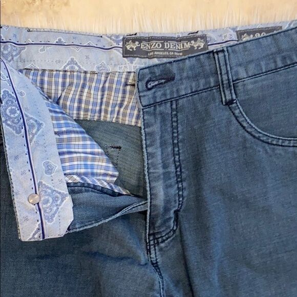 Men’s Enzo denim lightweight denim pant size 30 - Picture 2 of 4